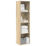 Bookcase Sonoma Oak 40x30x152 cm Engineered Wood 857878