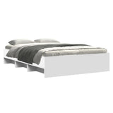 Bed Frame White Engineered wood 140x190 cm Bed Frame 3295681