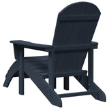 Garden Chair 2 pcs Navy Polyethylene 3335843