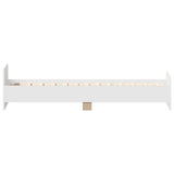 Bed Frame without Mattress White 90x200 cm Engineered Wood 835925