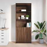 Highboard Brown Oak 70x35x180 cm Engineered Wood 3328477