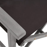 Director Chair Set of 2 Grey wash and black 45950