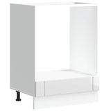 Oven Cabinet "Lucca" High Gloss White Engineered Wood 853759