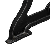 Dining Table Leg Set of 2 Black Cast iron Standard Durable 245423