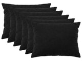 Cushion Cover 6 pcs HEERLEN Black 65 x 65 cm Boucl 912966