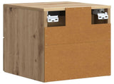 Wall-Mounted Bedside Cabinet 2 pcs Artisan Oak Engineered Wood 898144