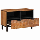 TV Cabinet Acacia Brown Finish 70 x 33 x 46 cm Solid Mango Wood 4017901