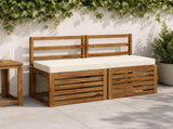 Bench Cushions SOEST 2 pcs 100% Polyester Cream 110 x 40 x 8 cm 949695
