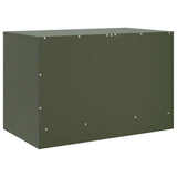 TV Cabinet Olive Green 67x39x44 cm Steel 841699