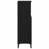 Bathroom Cabinet Black Oak 30 x 30 x 100 cm Engineered Wood 862808