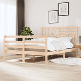 Bed Frame without Mattress Solid Wood 140x190 cm 3101068