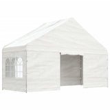 Gazebo with Roof White 11.15x5.88x3.75 m Polyethylene 3155497
