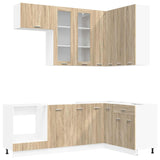 Kitchen Unit LYON 8 pcs Sonoma Oak Engineered Wood 3438517