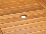 Garden Dining Set Warm brown Fine sanded teak hardwood 7-Piece Set 3059540
