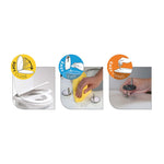 ZNTS Tiger Toilet Seat "Blade" White 426433
