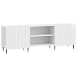 TV Cabinet High Gloss White 150 x 31 x 52 cm Engineered Wood 894459