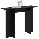 Console Table Black Oak 100 x 30 x 75 cm Engineered Wood 8001168