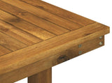Garden Coffee Table Solid Acacia Wood Height Adjustable Natural 901245