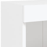 TV Cabinet with LED Lights White 100x30x30 cm 837155