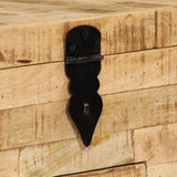 Coffee Table Solid Mango Wood 80x40x35 cm 247327