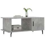 ZNTS Coffee Table Concrete Grey 90x50x40 cm Engineered Wood 829504