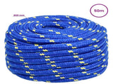 Multipurpose Utility Rope 20 mm 50 m Blue PP 2400 kg Max Load 3473224
