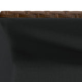 Garden Planter with Shelf Brown Poly Rattan 366388