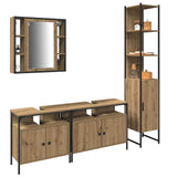 Bathroom Furniture Set 4 pcs Artisan Oak Engineered Wood 3334422