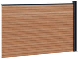 Fence Panel WPC and Aluminium Brown 42039067