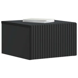 Wall-Mounted Bedside Cabinet 2 pcs Black 33 x 34.5 x 20 cm 898428