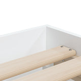 Bed Frame with Drawers without Mattress White 75x190 cm Small Single 3207329