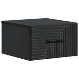 Wall-Mounted Bedside Cabinet 2 pcs Black 34.5 x 33 x 20 cm 898598