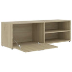 TV Cabinet Sonoma Oak 120x34x37 cm Engineered Wood 801155