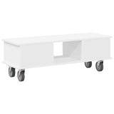 TV Stand White 100 x 35 x 35 cm Engineered Wood 891032