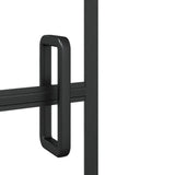 Folding Shower Enclosure ESG 120x140 cm Black 150745