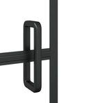 ZNTS Shower Enclosure ESG 100x140 cm Black 150747