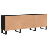 TV Cabinet Black Oak 150 x 30 x 50 cm Engineered Wood 879600
