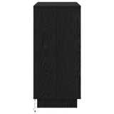LED Sideboard Black Oak 71 x 34.5 x 75 cm Engineered Wood 869651