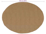 Area Rugs Natural 150 cm Jute 42010792