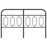 Metal Replace Headboard Black 140 cm 377150