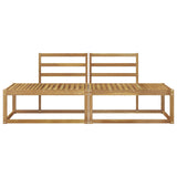Outdoor End Sofa 2 Piece White 182.5 x 63 x 73 cm 901482