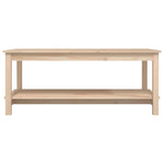 ZNTS Coffee Table 110x55x45 cm Solid Wood Pine 822272