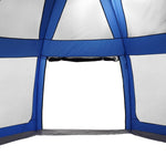 ZNTS Pool Tent with Removable Fly & Mesh Walls Azure Blue 510x510 cm 4100634