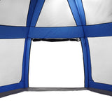 ZNTS Pool Tent with Removable Fly & Mesh Walls Azure Blue 510x510 cm 4100634