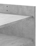 ZNTS Coffee Table Concrete Grey 100x50x50 cm Engineered Wood 848349