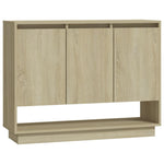 ZNTS Sideboard Sonoma Oak 97x31x75 cm Engineered Wood 809533