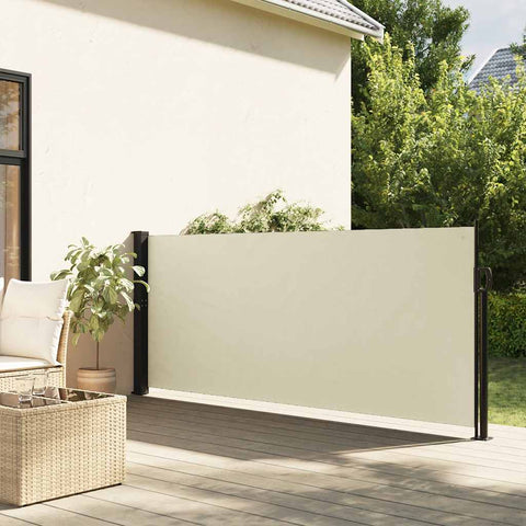 Retractable Side Awning Cream 100x500 cm 4004385