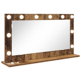 Vanity Mirror Rectangular with Mirror Old Wood 80 x 45 x 18 cm 868323