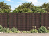 Garden Privacy Screens 4 pcs PVC 35x0.19 m Brown 147863