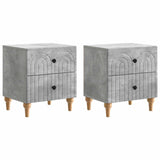 Bedside Cabinet 2 pcs Concrete Grey 43 x 34.5 x 48 cm 894072